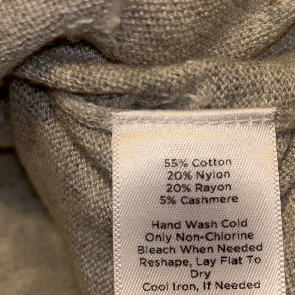 Talbots  Cotton/ Cashmere Gray Polka Dot  Sleeveless Sweater Sz 1X - Picture 3 of 7